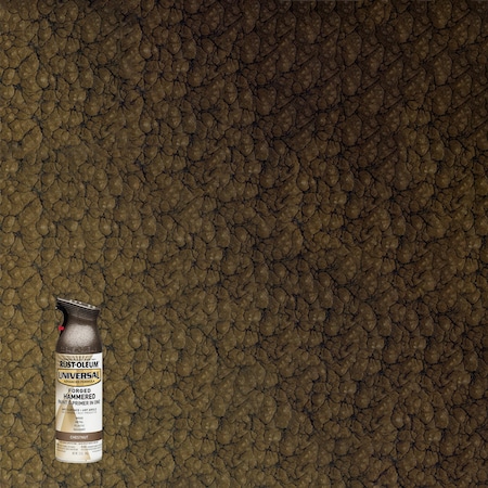 Rust-Oleum Spray Paint, Chestnut, Hammered, 12 oz 271479